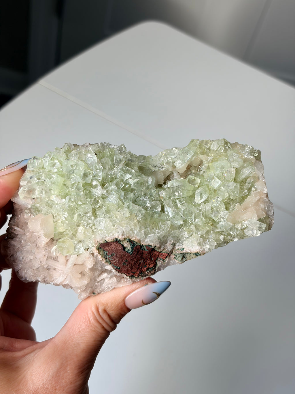 Raw Green Apophyllite Specimen