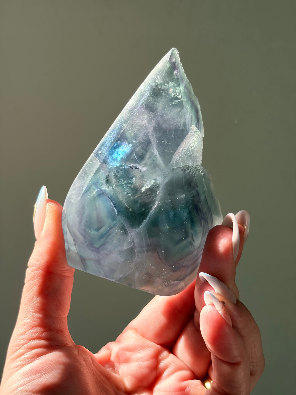 Fluorite Flame Carving