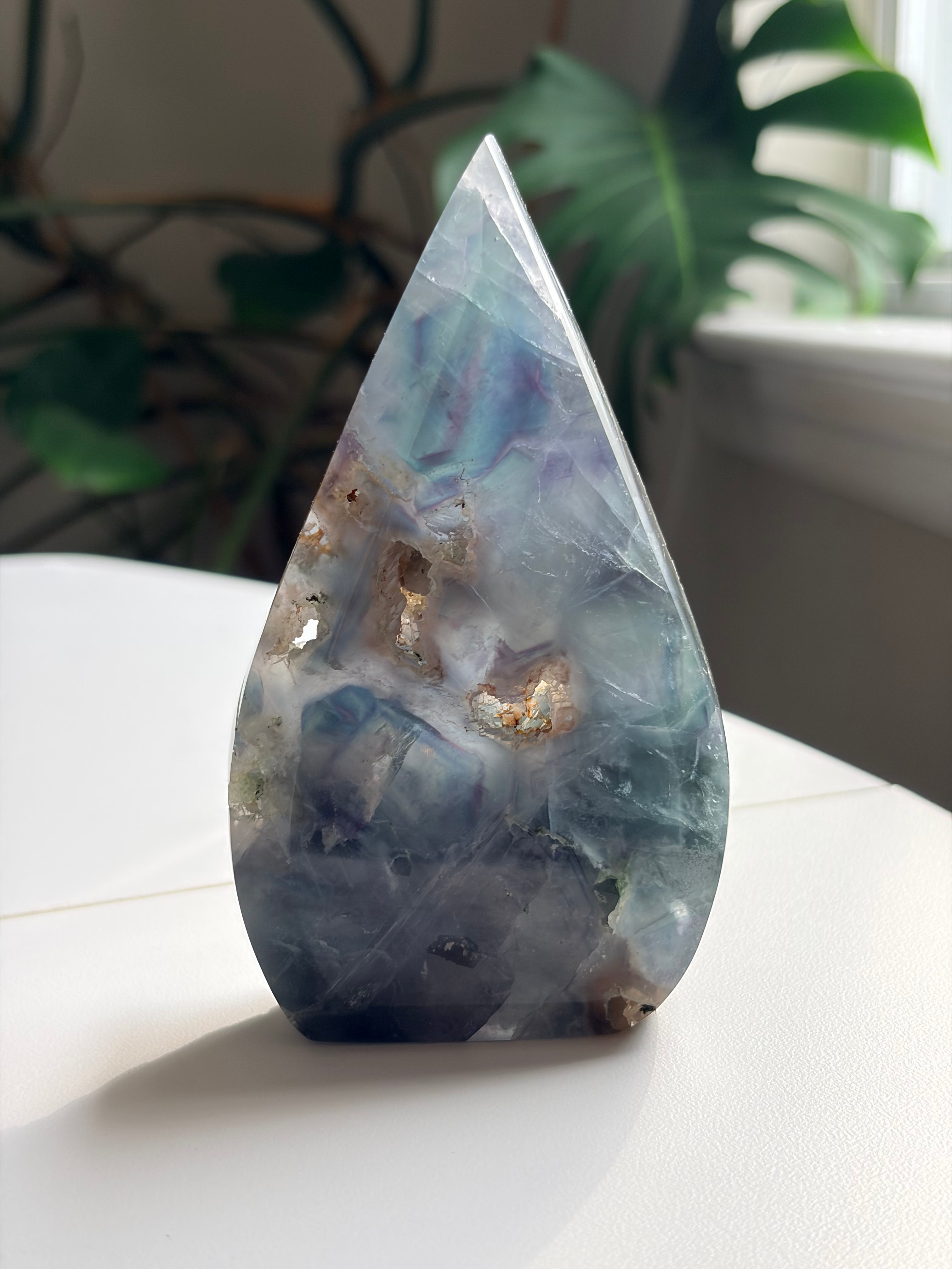 Fluorite Flame Carving