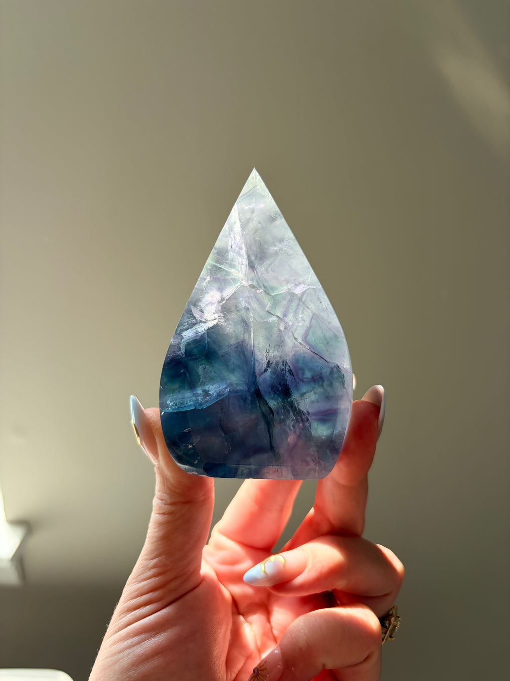 Fluorite Flame Carving