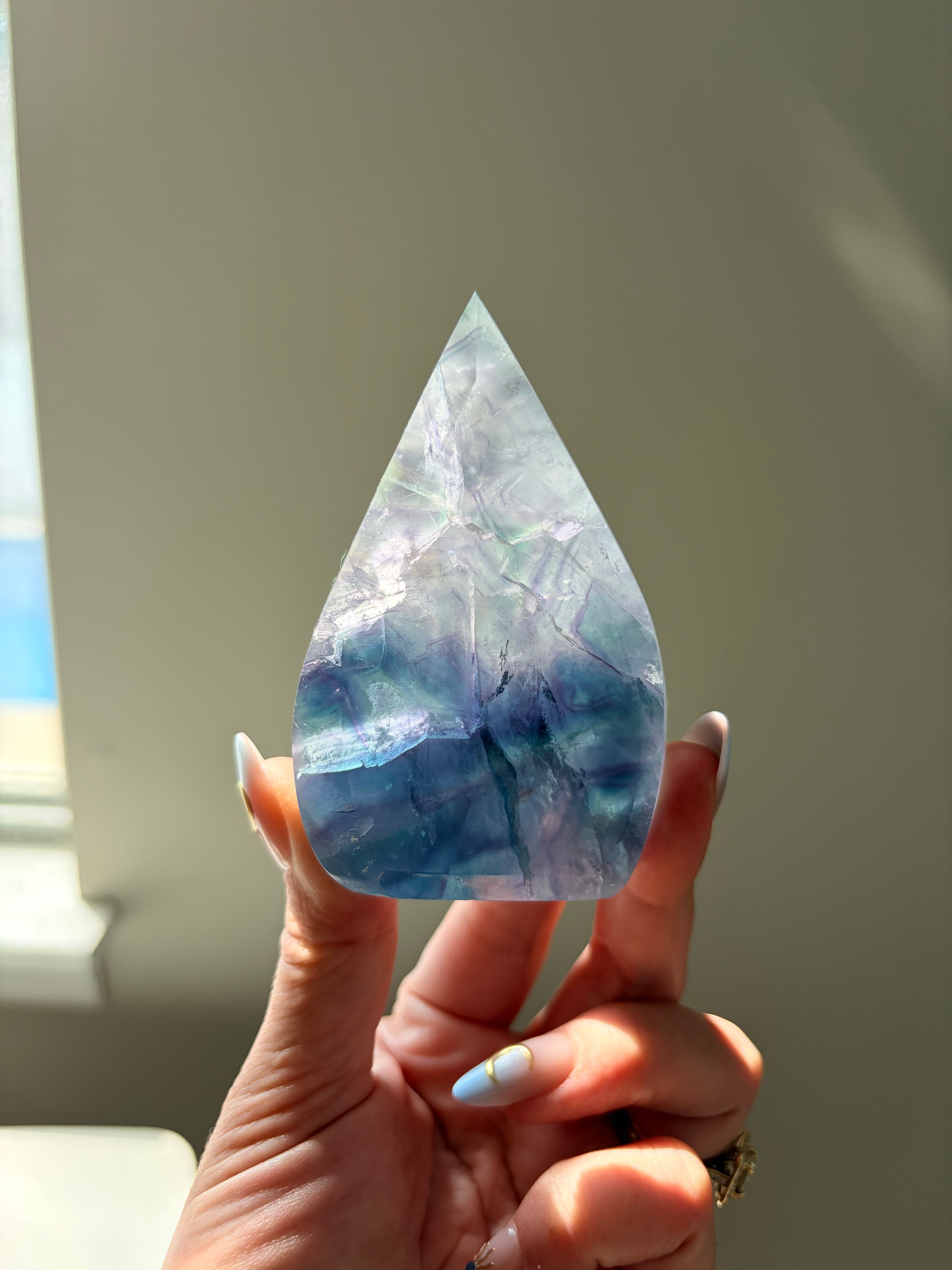Fluorite Flame Carving