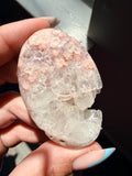 Stunning Pink Amethyst & Flower Agate Palm Stone | Polished Healing Crystal