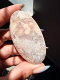 Stunning Pink Amethyst & Flower Agate Palm Stone | Polished Healing Crystal